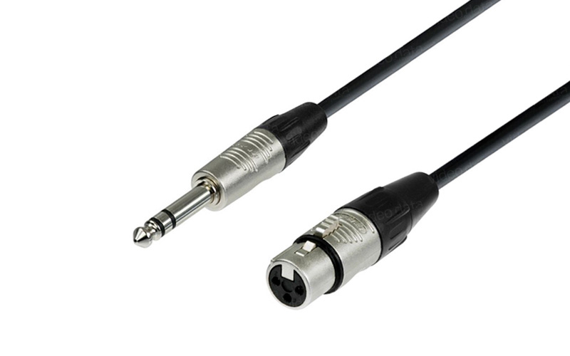 ADPT_AUD 6,3" Klinke > XLR f, sym.