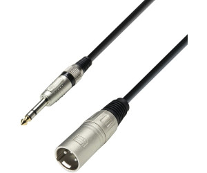 ADPT_AUD 6,3" Klinke > XLR m, sym.