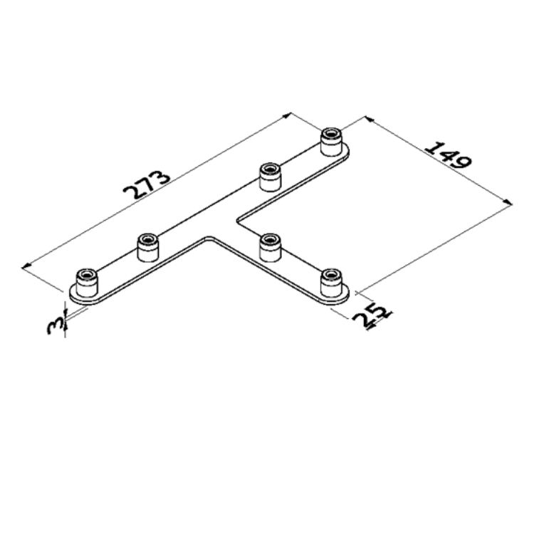 Aluvision O55 (M8) T-Connection
