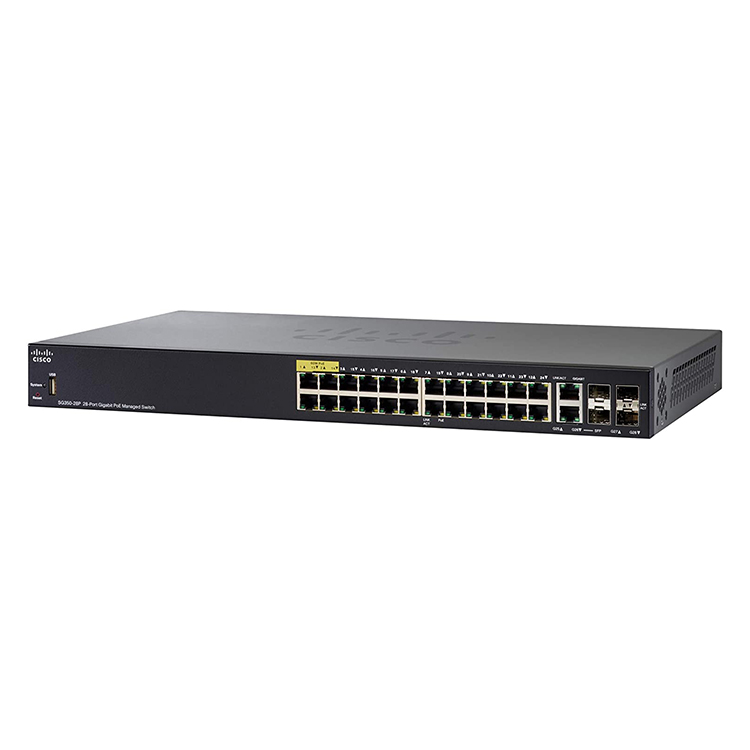 Switch Cisco SG350-28P, L3 managed