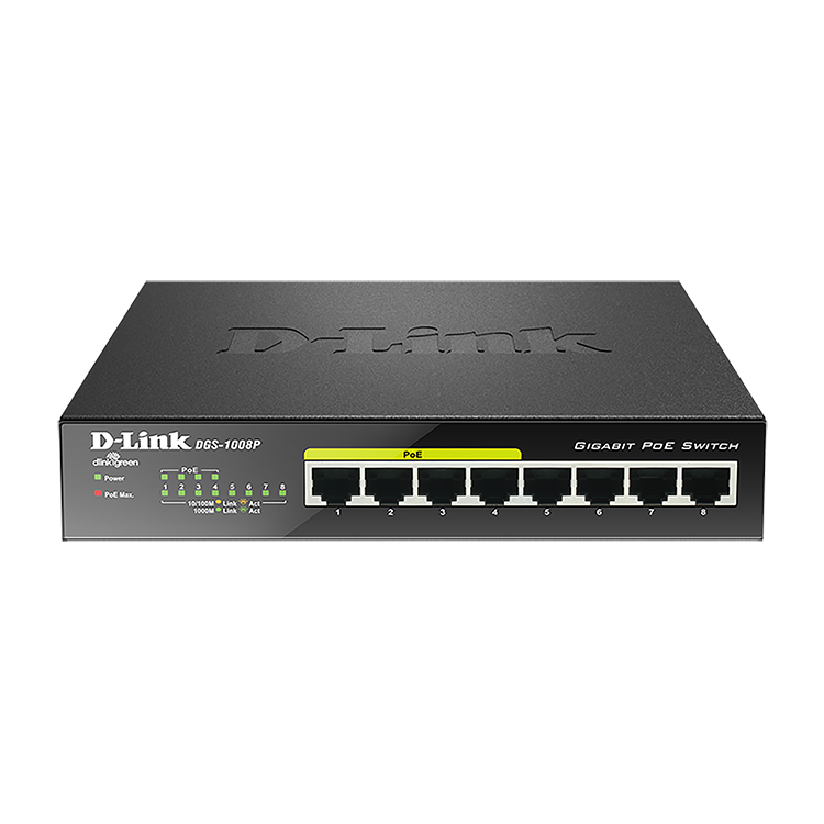 D-Link DGS1008P 8/4p POE Switch