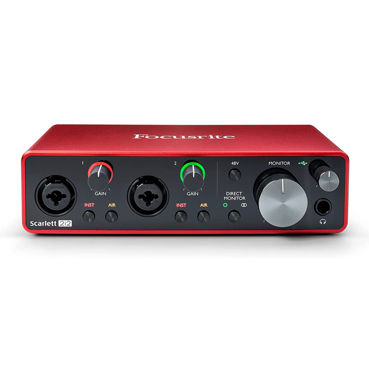Focusrite Scarlett 2i2, USB Audio-Interface