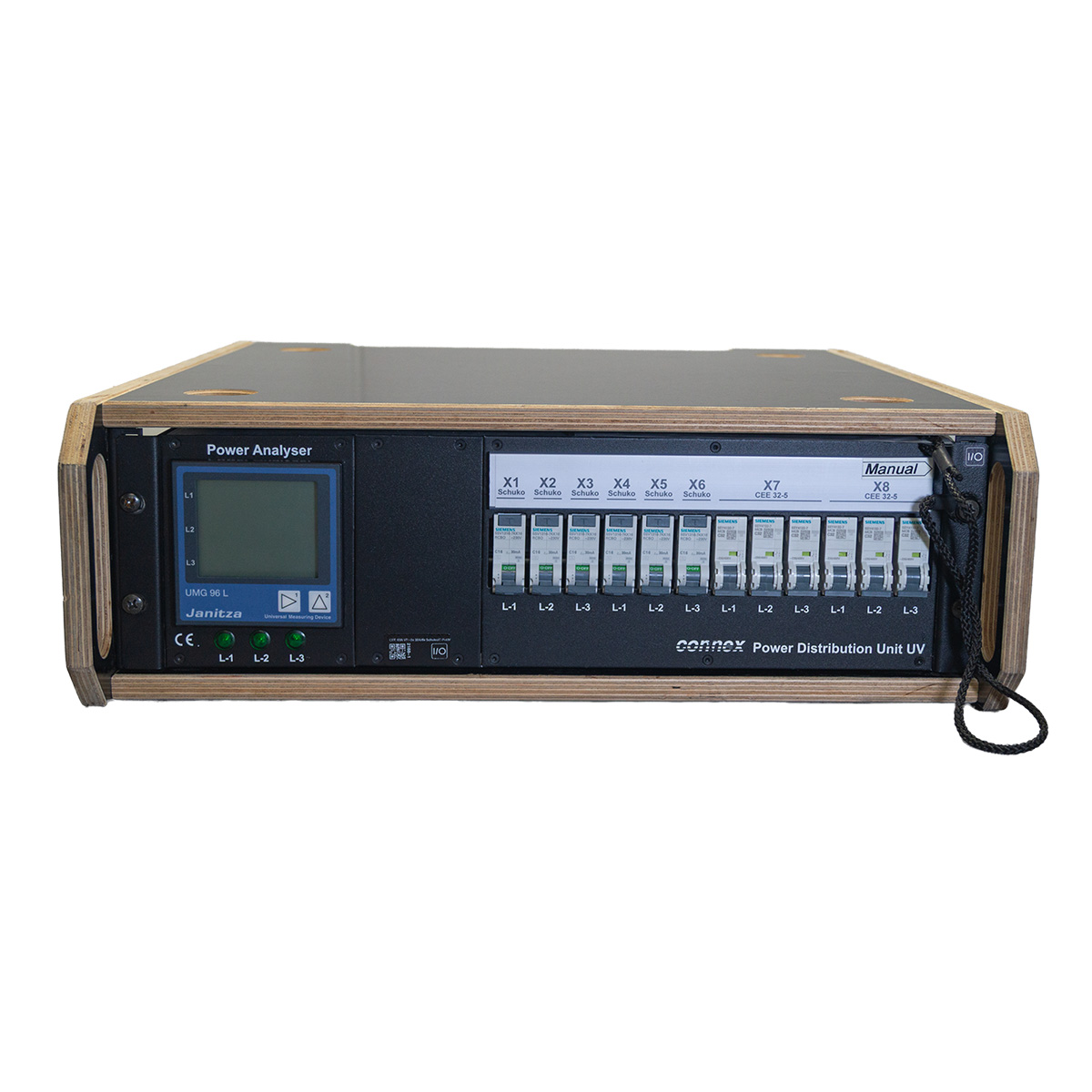 CEE 63A VT>2x 32A/6x Schuko/C-Pot