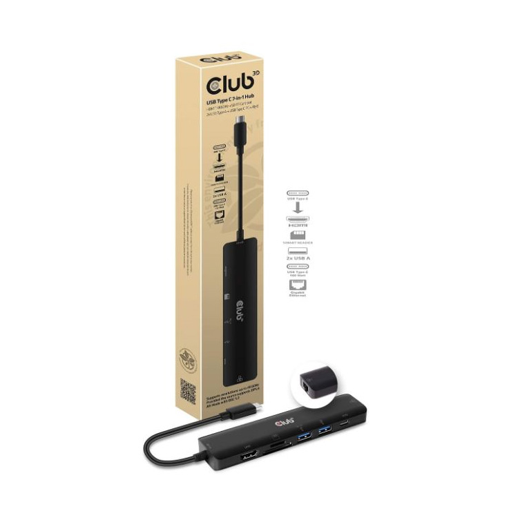 Club 3D USB Typ C 7-in-1 Hub