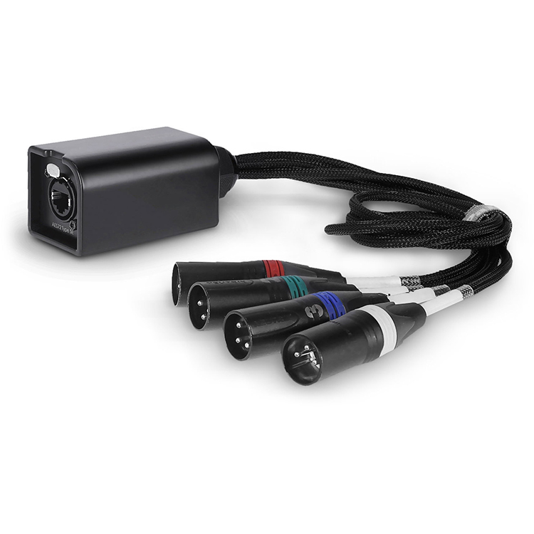 ADPT_AUD Cat <> 4ch XLR Split
