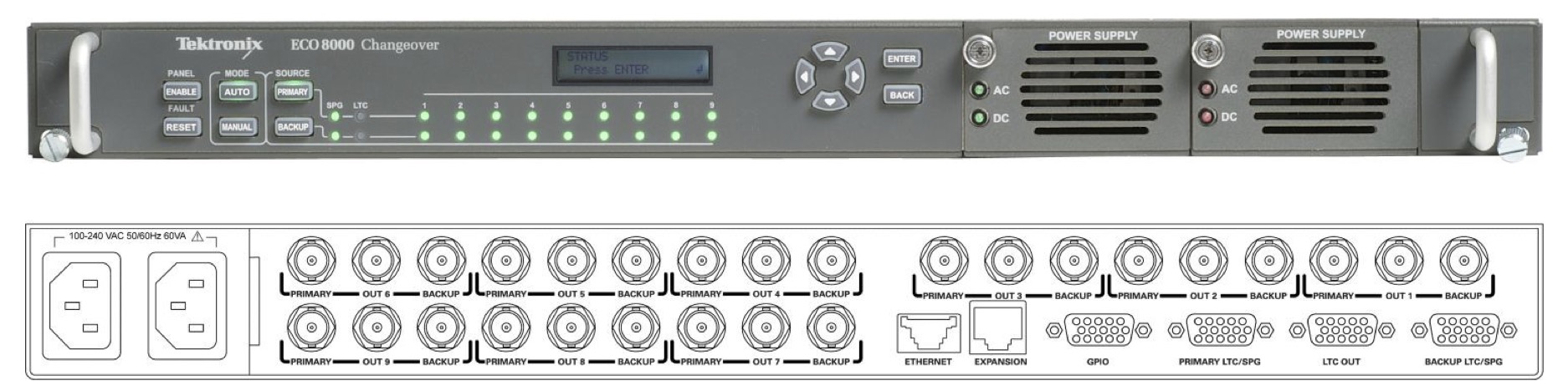 Telestream/Tektronix ECO8000 changeover unit