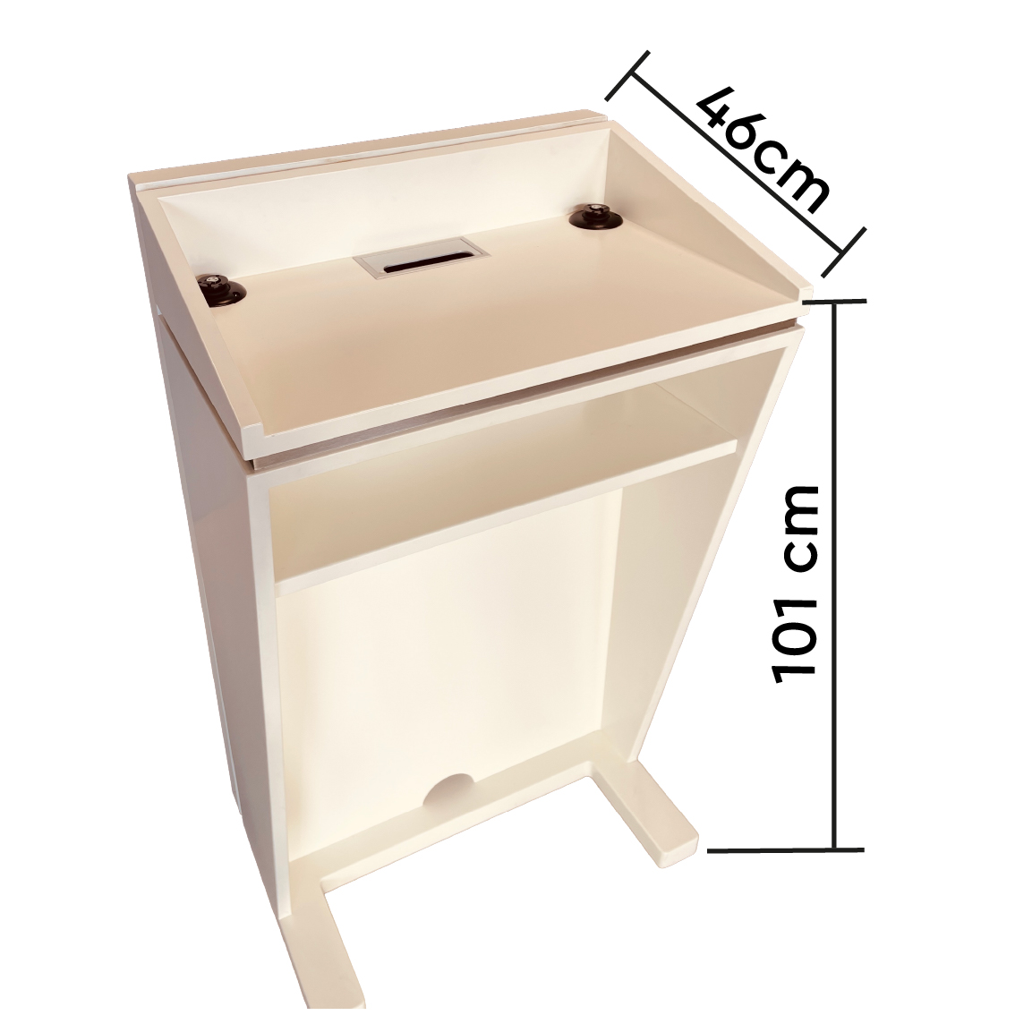 Design-Lectern (white) - Set "Front-Display" 43"